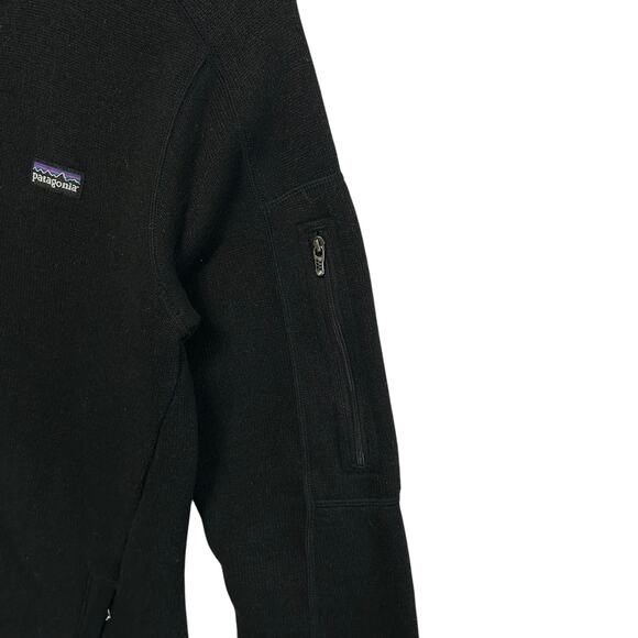 Patagonia Better Sweater Jacket Womens Sz S Black Full Zip Fleece Lined Travel - Picture 6 of 8